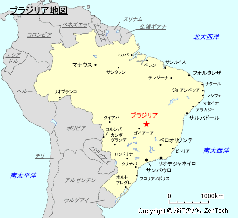 ブラジリア地図
