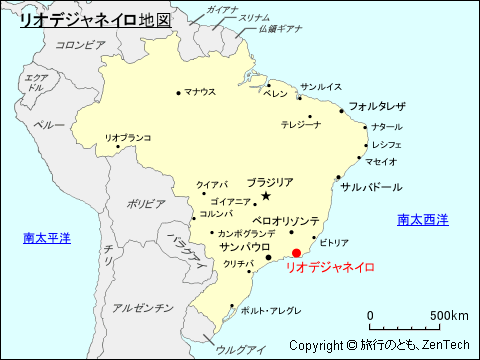リオデジャネイロ地図