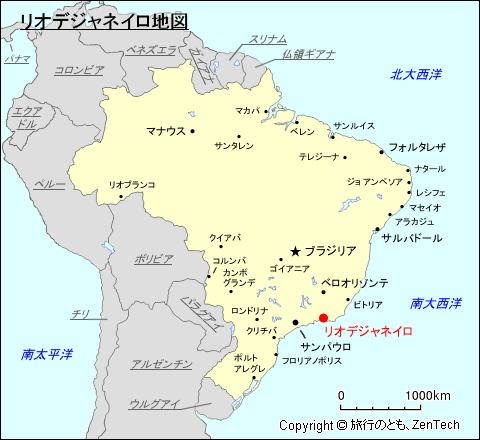 リオデジャネイロ地図