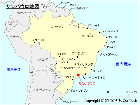 サンパウロ地図