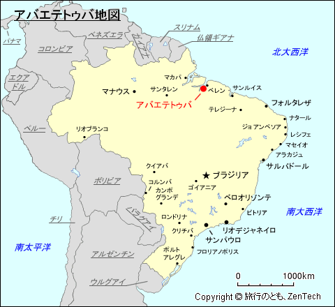 アバエテトゥバ地図
