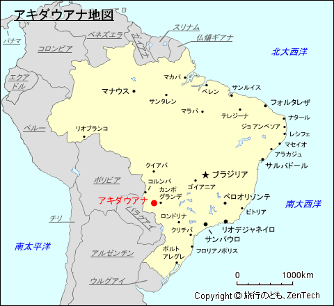 アキダウアナ地図