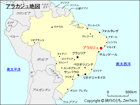 アラカジュ地図