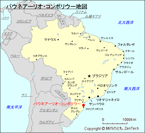 バウネアーリオ・コンボリウー地図