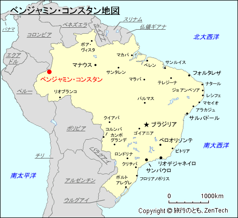 ベンジャミン・コンスタン地図