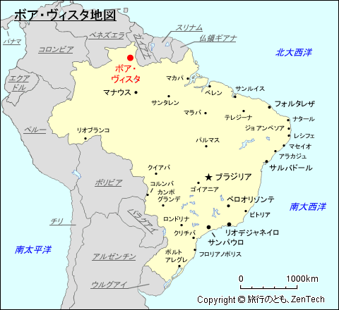 ボア・ヴィスタ地図