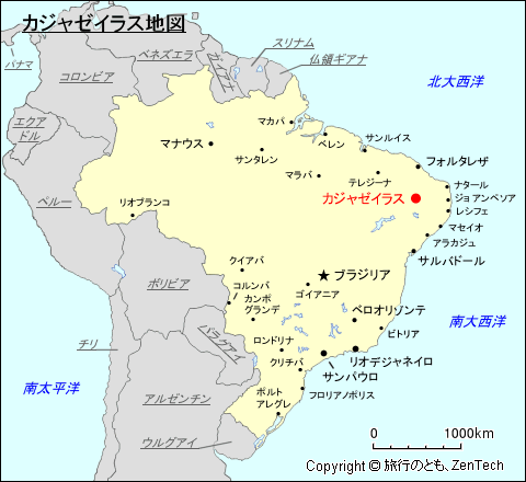 カジャゼイラス地図