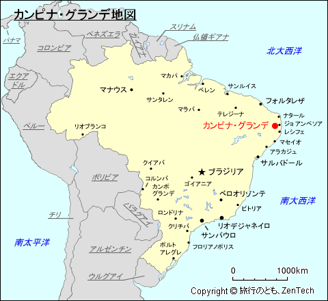 カンピナ・グランデ地図