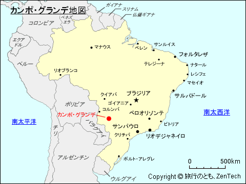 カンポ・グランデ地図