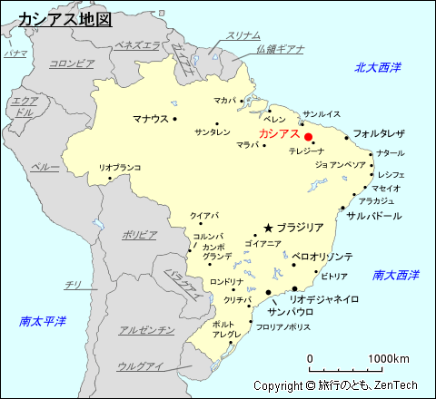 カシアス地図