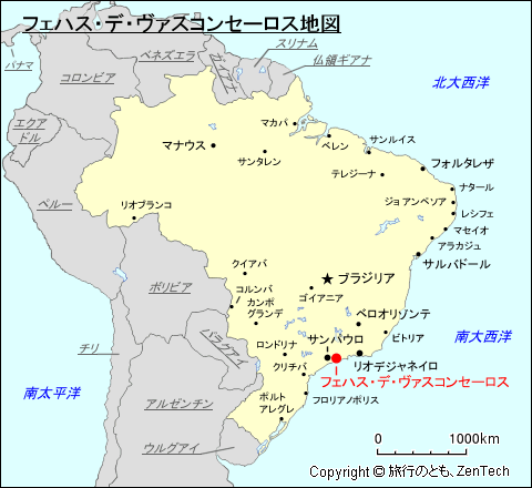 フェハス・デ・ヴァスコンセーロス地図