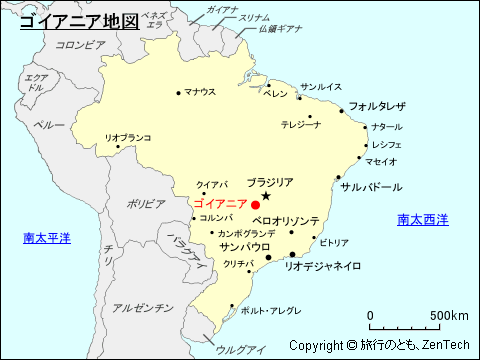 ゴイアニア地図