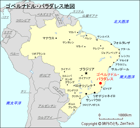 ゴベルナドル・バラダレス地図