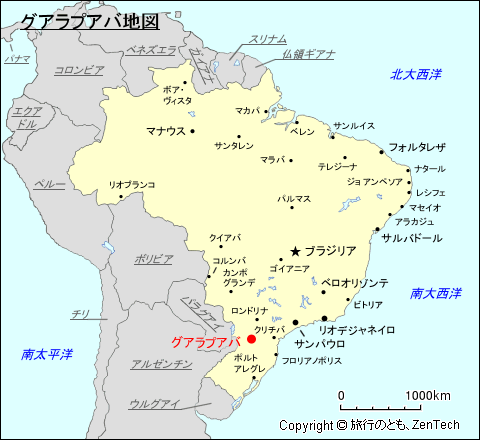 グアラプアバ地図