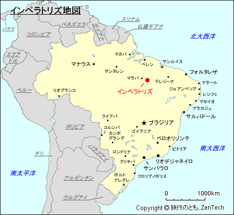 インペラトリズ地図