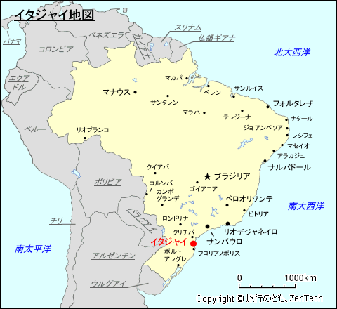 イタジャイ地図