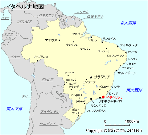 イタペルナ地図