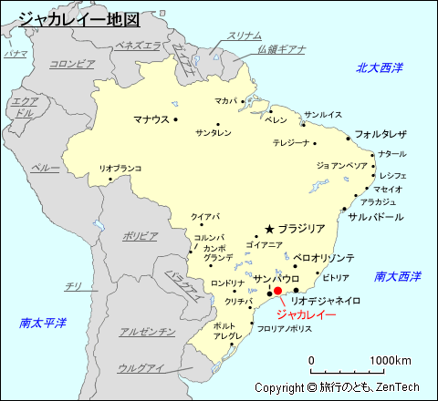 ジャカレイー地図