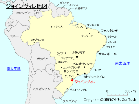 ジョインヴィレ地図