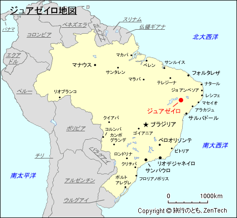 ジュアゼイロ地図