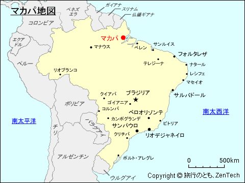 マカパ地図