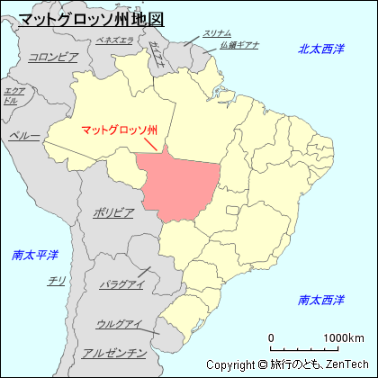 マットグロッソ州地図