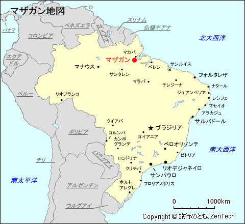 マザガン地図