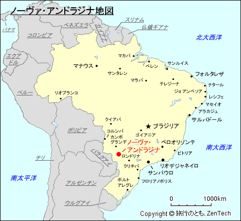 ノーヴァ・アンドラジナ地図