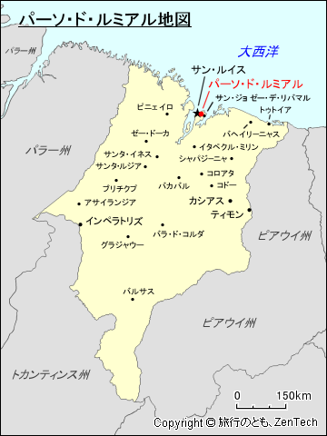 マラニョン州パーソ・ド・ルミアル地図