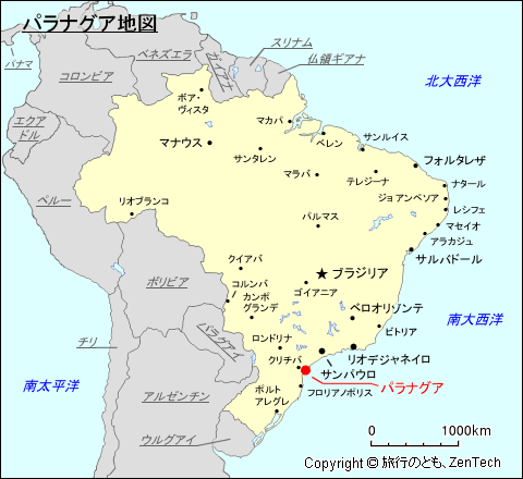 パラナグア地図