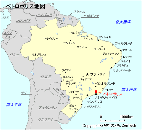 ペトロポリス地図