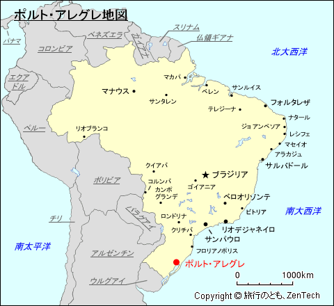 ポルト・アレグレ地図