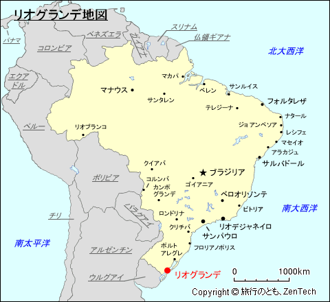 リオグランデ地図