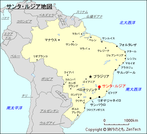 サンタ・ルジア地図