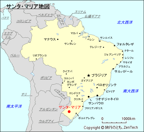 サンタ・マリア地図