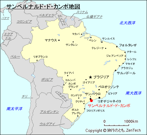 サンベルナルド・ド・カンポ地図