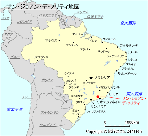 サン・ジョアン・デ・メリティ地図