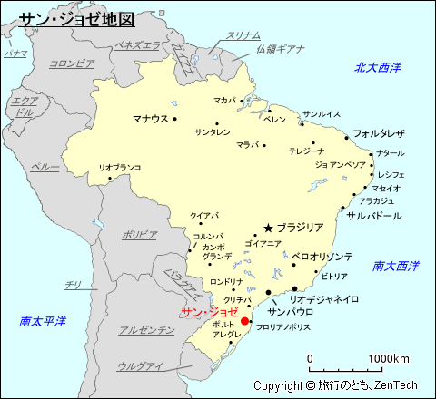サン・ジョゼ地図