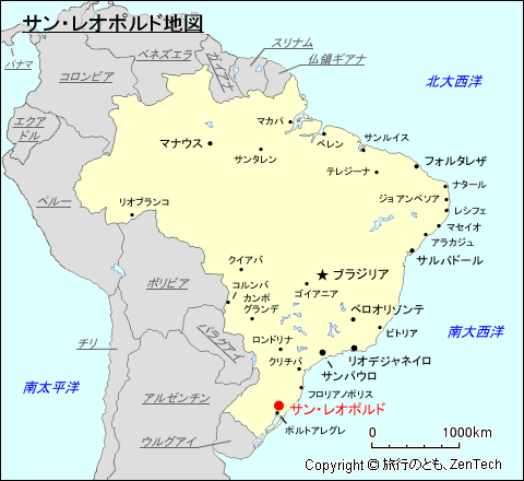 サン・レオポルド地図