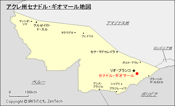 アクレ州セナドル・ギオマール地図