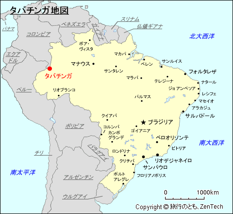 タバチンガ地図