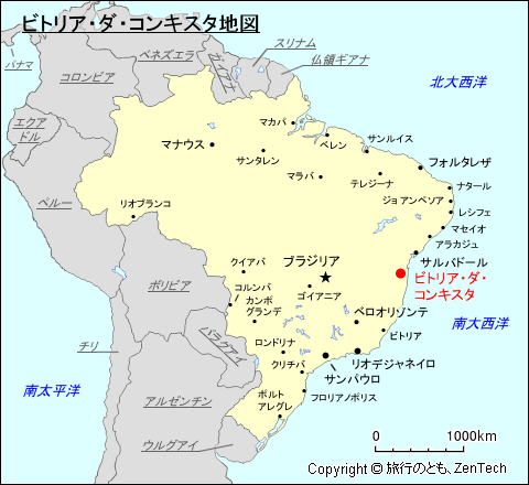 ビトリア・ダ・コンキスタ地図