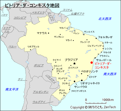ヴィトリア・ダ・コンキスタ地図