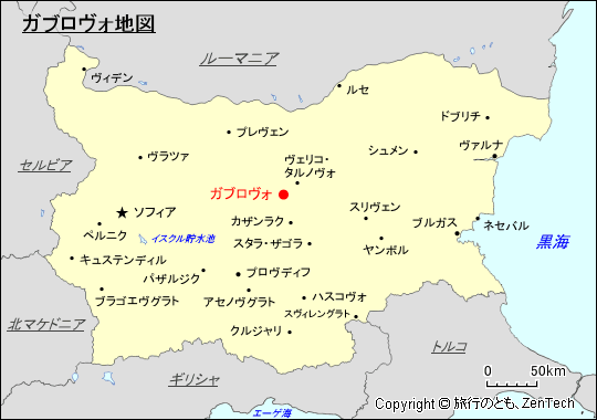 ガブロヴォ地図