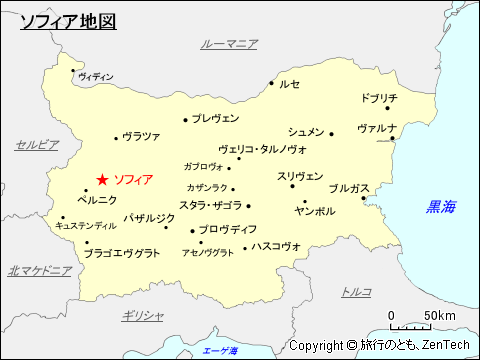 ソフィア地図