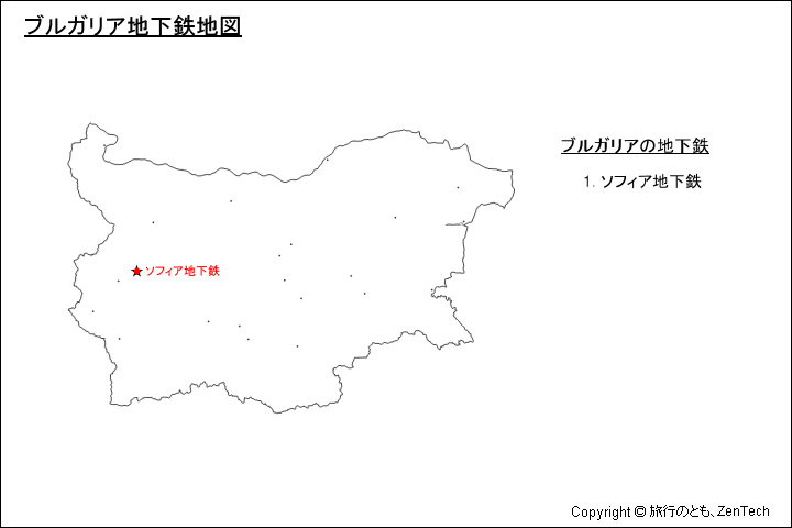 ブルガリア地下鉄地図