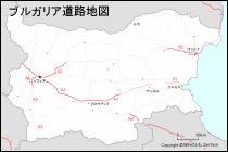 ブルガリア道路地図