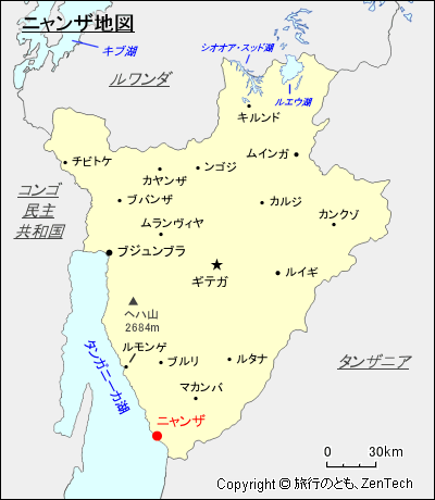 ニャンザ地図