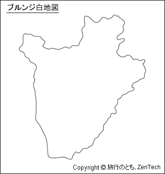 ブルンジ白地図