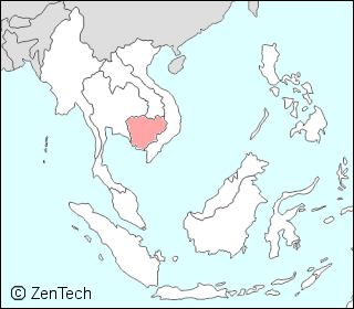 東南アジアにおけるカンボジアの位置